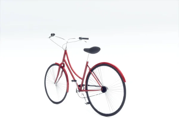 ホワイト バック グラウンド イラストに分離された自転車 — ストック写真