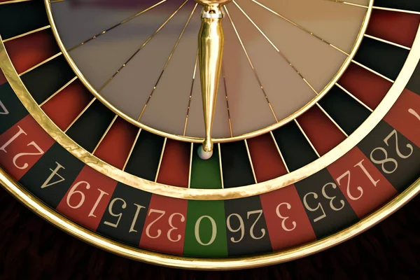 Wooden Roulette Wheel Illustration — Stock Photo, Image