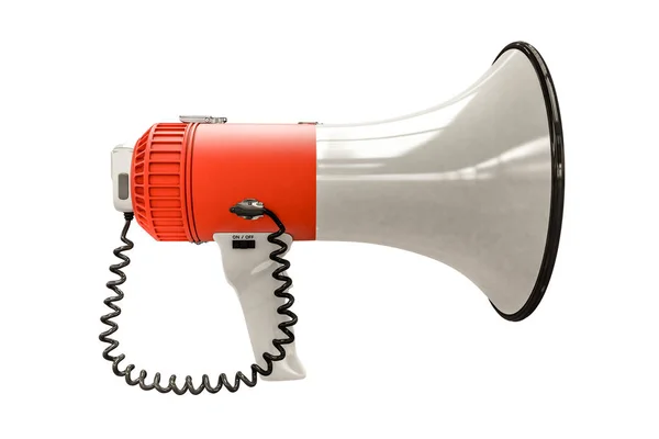 Megaphone Isolerad Vit Bakgrund Illustration — Stockfoto