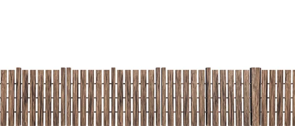 wooden fence isolated on white background isolated on white background 3d illustration