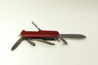 Beyaz arka plan üzerinde 3d illüstrasyon izole çakı