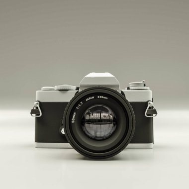 oyuncak kamera beyaz arkaplanda izole edildi 3d illüstrasyon 