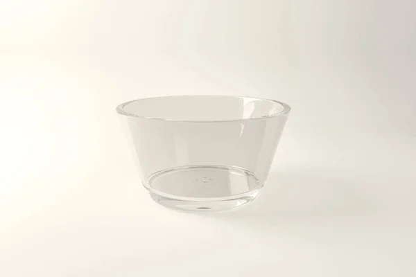 Glass Bowl Isolated White Background Illustration — Stock Photo, Image