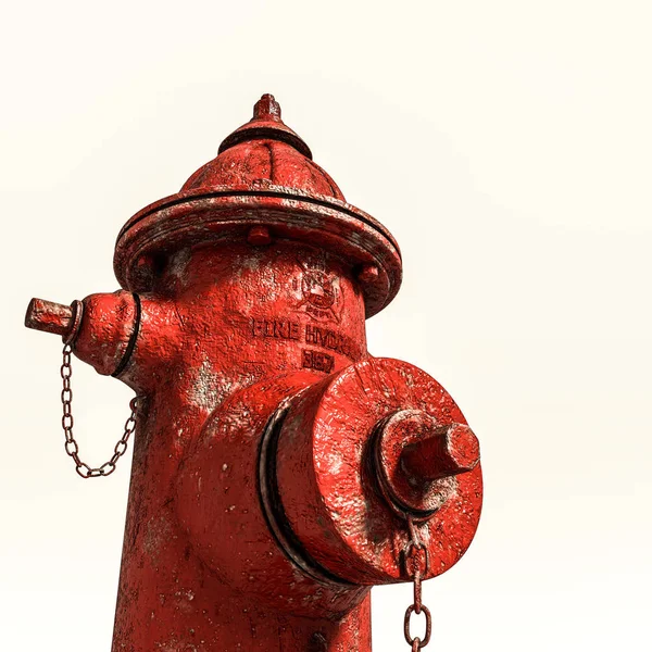 Hydrant Isolated White Background Illustration — Stock Photo, Image