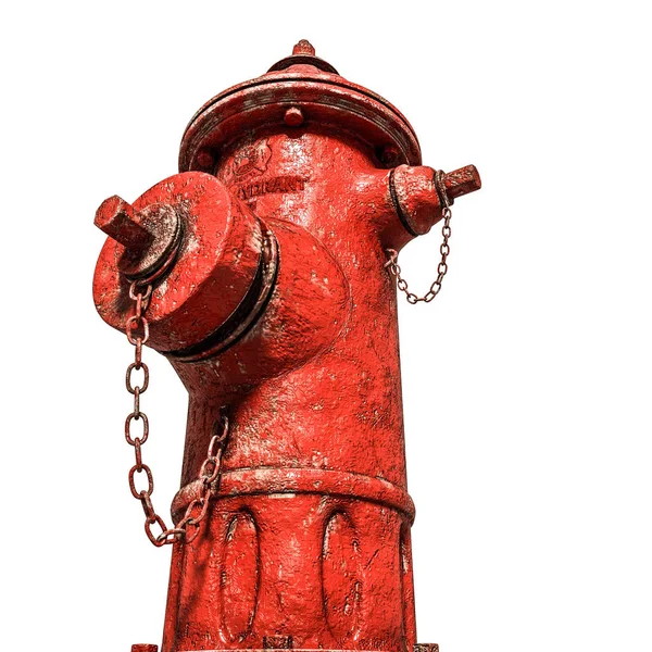 Hydrant Isolated White Background Illustration — Stock Photo, Image