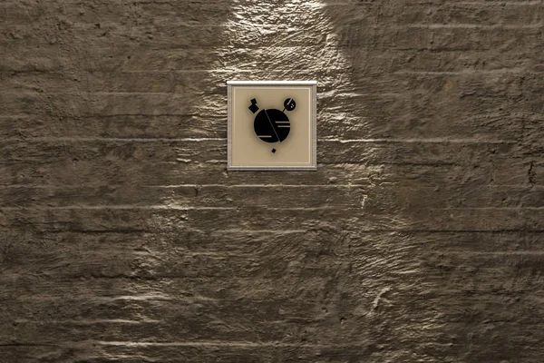 Nowoczesna płótno na ścianie betonowej — Zdjęcie stockowe