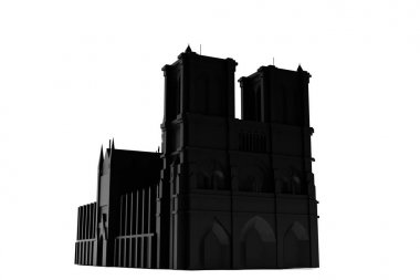 Notre Dame Katedrali silueti