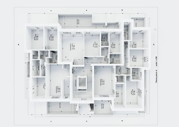 Architekturplan — Stockfoto