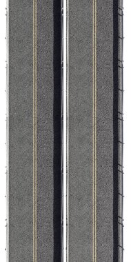 beyaz izole boş sokaklar