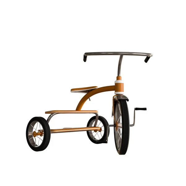 Tricycle isolated on white — Stockfoto
