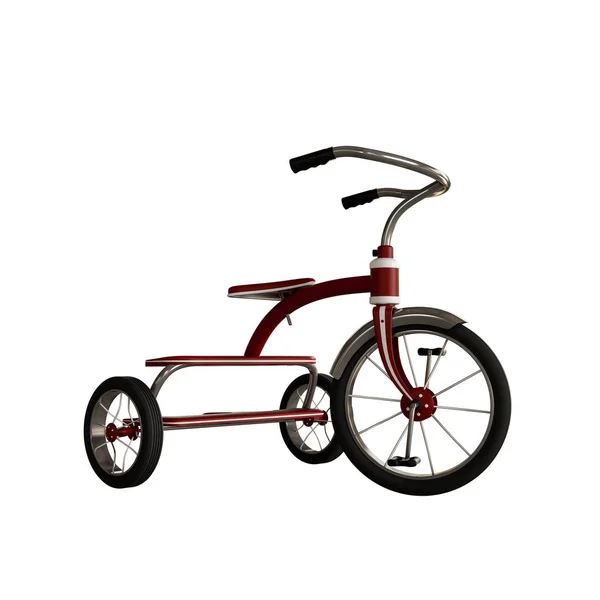 Tricycle isolated on white — Zdjęcie stockowe