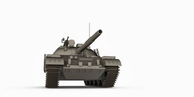 tank üzerinde beyaz izole