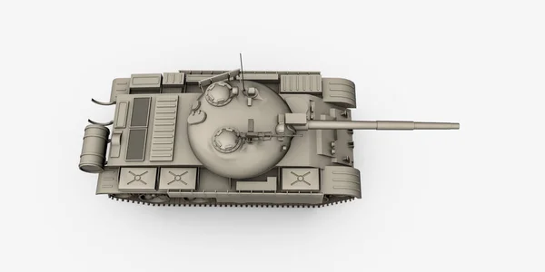Tank üzerinde beyaz izole — Stok fotoğraf