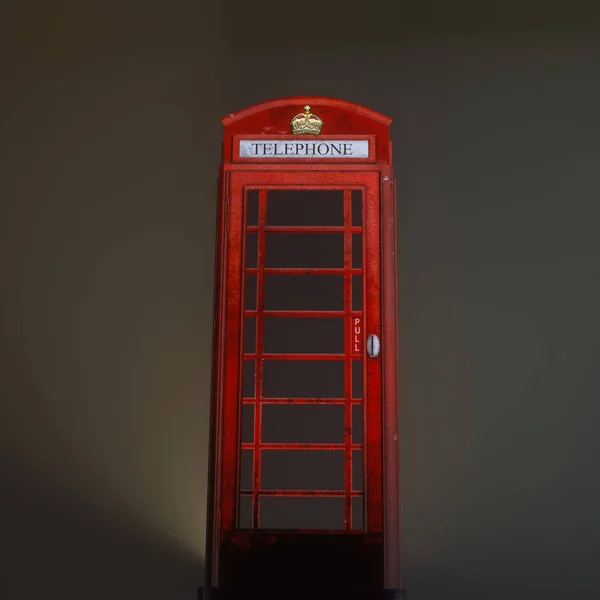 红色电话亭 — 图库照片