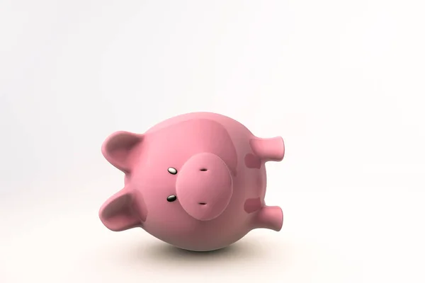 Piggy bank terisolasi pada putih — Stok Foto