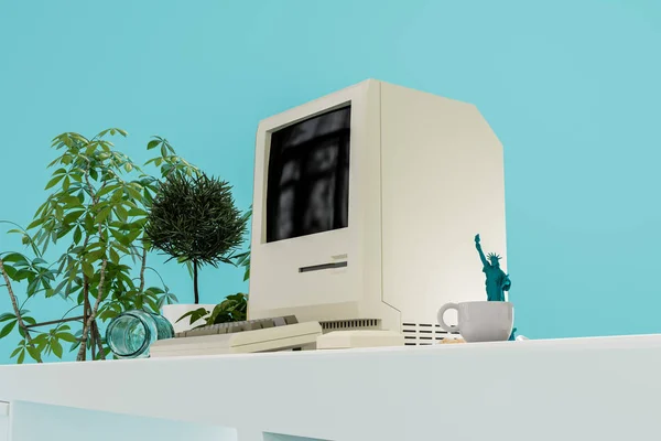 Starý osobní počítač — Stock fotografie