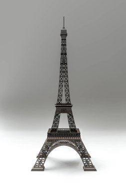 tour Eiffel beyaz zemin üzerine izole 