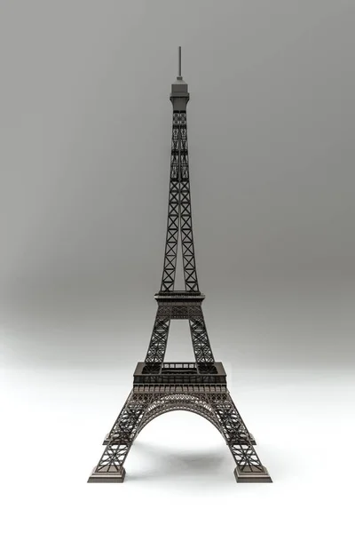 Tour Eiffel beyaz zemin üzerine izole — Stok fotoğraf