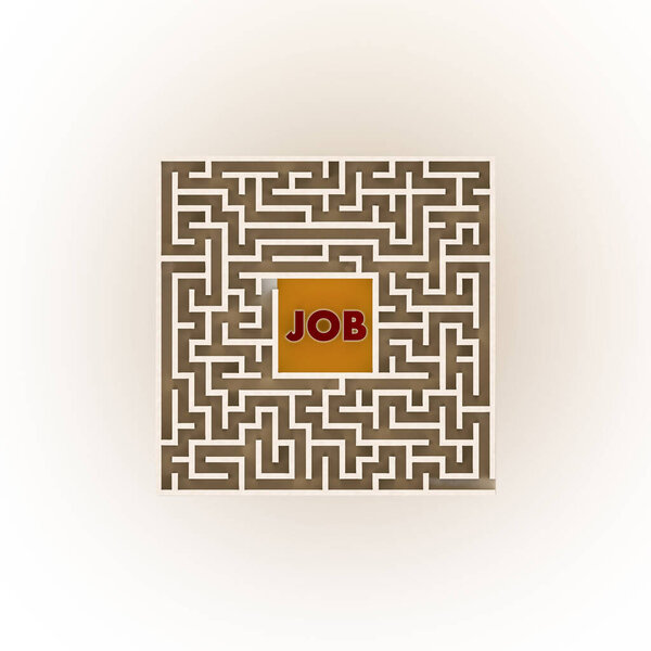 Лабиринт изолирован на белом фоне
