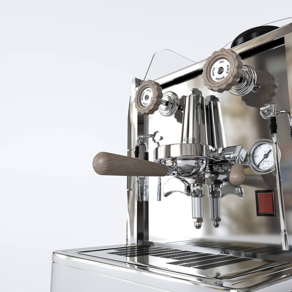 кофеварка изолированы на белом фоне 3d иллюстрация