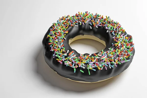 Donut Isolated White Background Illustration — Stock Photo, Image