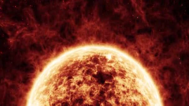 Une étoile en deux évolutions. Animation de l'aspect cinématographique d'une étoile rouge suivie d'une transformation en étoile bleue.