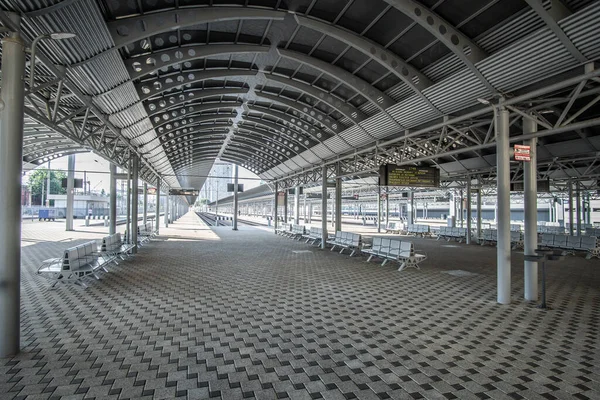 Kiew Ukraine Mai 2020 Leerer Hauptbahnhof Kiew Wegen Coronavirus Quarantäne — Stockfoto