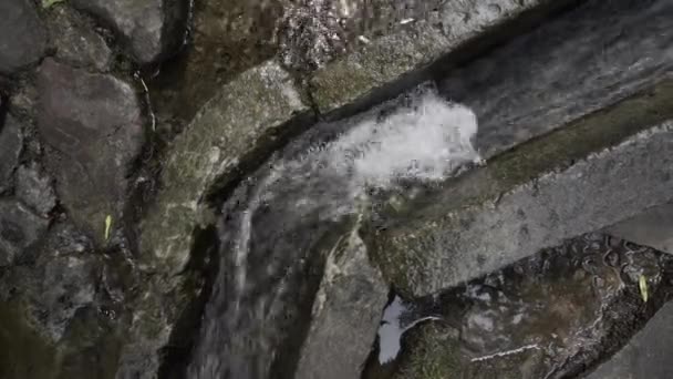 Fossé Béton Obsolète Pour Drainage Vue Dessus — Video