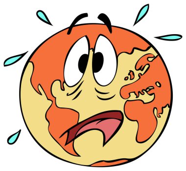 Küresel ısınma kavramı. Endişeli dünya