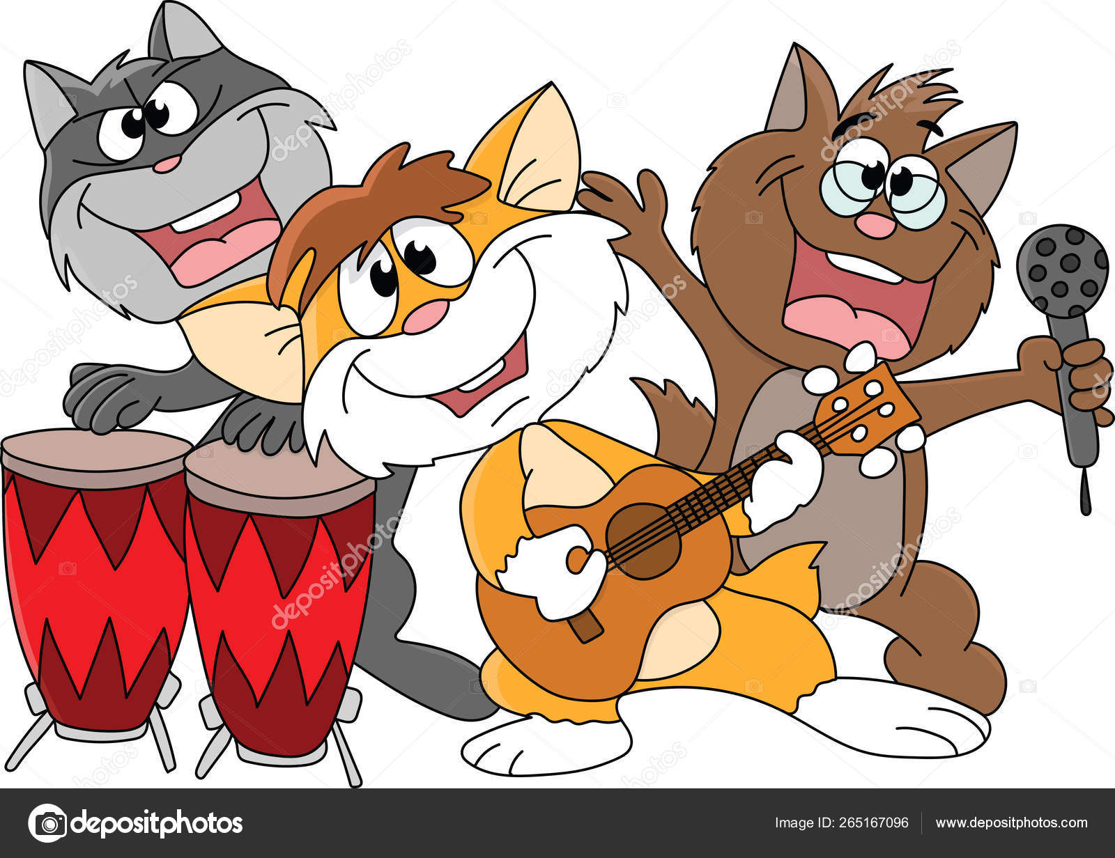 Cartoon Group Cats Making Music Vector Illustration Stock Vector Image by ©denizuzunoglu@ #265167096 Cartoon Group Cats Making Music Vector Illustration Stock Vector Image by ©denizuzunoglu@ #265167096