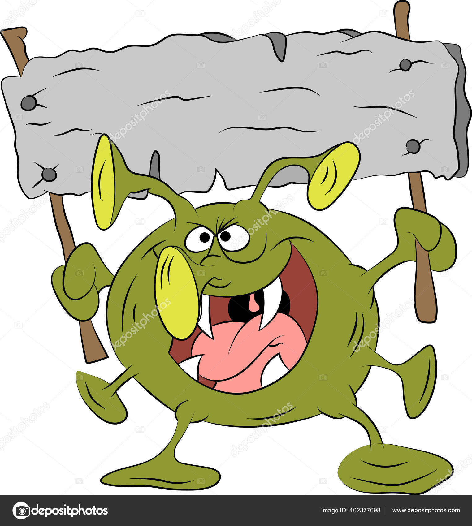 Dangerous Infectious Corona Virus Cartoon Vector Illustration Stock Vector C Denizuzunoglu Gmail Com 402377698