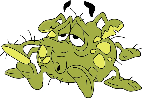 Peligroso Infeccioso Virus Corona Ilustración Vectorial Dibujos Animados — Vector de stock