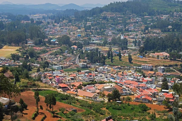 Vue Aérienne Ville Udagamandalam Tamil Nadu Inde Aussi Connu Sous — Photo