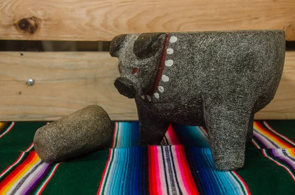 Ferramentas Típicas Mexicanas Para Preparar Molho — Fotografia de Stock