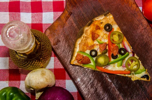 Pizza Mexicana Hecha Mano Restaurante Italiano — Foto de Stock