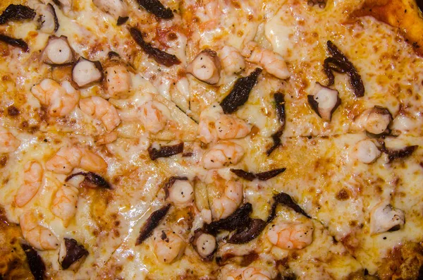 Rzemieślniczy Pizza Drewnianej Tablicy — Zdjęcie stockowe