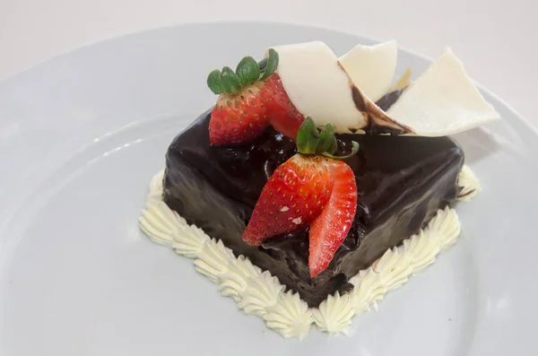 Chocolate Dessert Wedding Anniversary — Stock Photo, Image