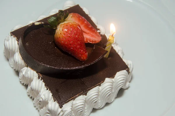 Chocolate Dessert Wedding Anniversary — Stock Photo, Image