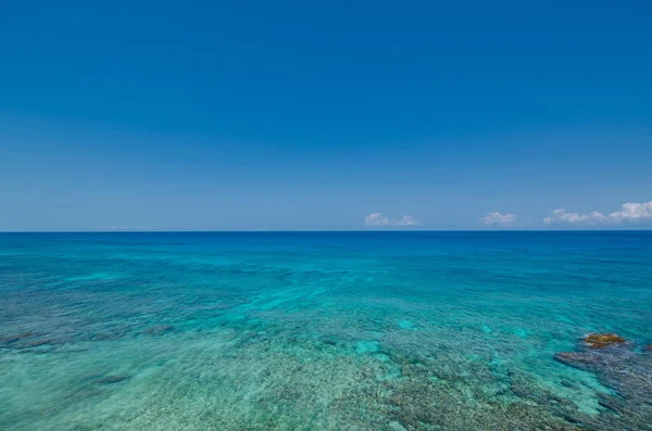 Vista panorámica del océano Caribe en Punta Sur, Isla Mujeres — Foto de Stock