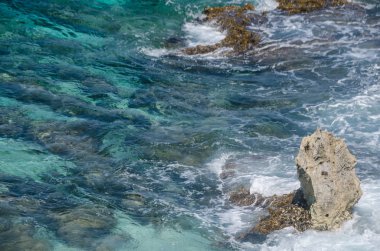 Punta Sur, Isla Mujeres 'te Karayip Okyanusu 'nun doğal manzarası