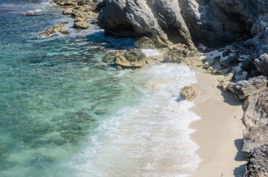 Isla Mujeres 'te gözlerden uzak beyaz kumlu plaj