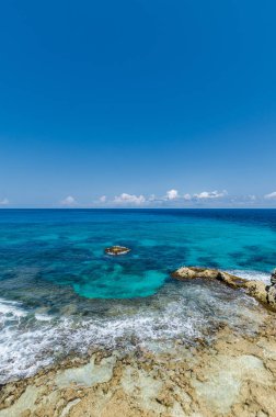 Punta Sur, Isla Mujeres 'te Karayip Okyanusu 'nun doğal manzarası