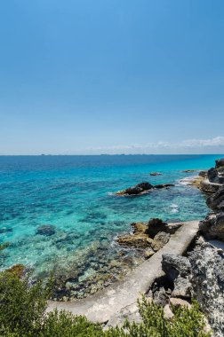 Punta Sur, Isla Mujeres 'te Karayip Okyanusu 'nun doğal manzarası