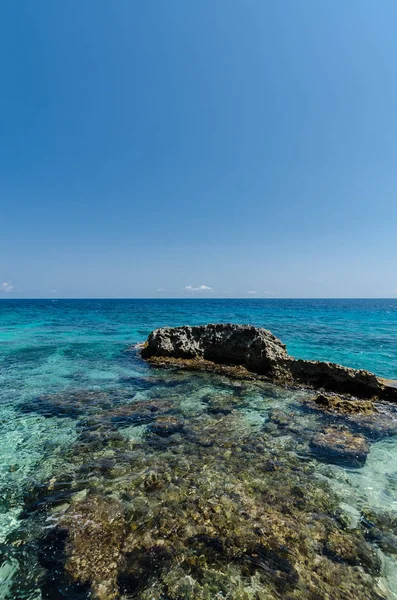 Vista Panorámica Del Océano Caribe Punta Sur Isla Mujeres — Foto de Stock