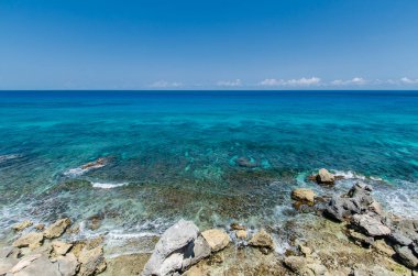 Punta Sur, Isla Mujeres 'te Karayip Okyanusu 'nun doğal manzarası
