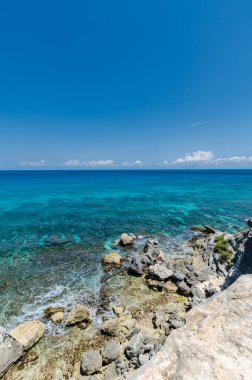 Punta Sur, Isla Mujeres 'te Karayip Okyanusu 'nun doğal manzarası