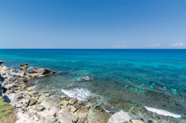 Punta Sur, Isla Mujeres 'te Karayip Okyanusu 'nun doğal manzarası