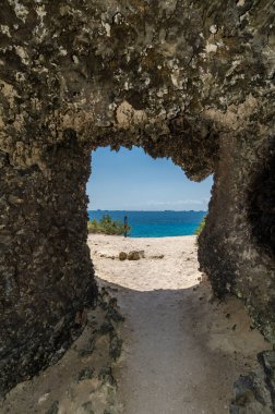 Punta Sur, Isla Mujeres 'deki doğal mağara kapısı.