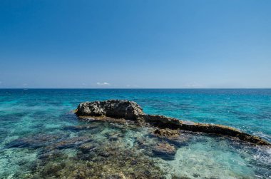 Punta Sur, Isla Mujeres 'te Karayip Okyanusu 'nun doğal manzarası