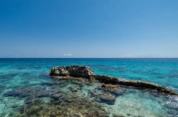 Vista panorámica del océano Caribe en Punta Sur, Isla Mujeres — Foto de Stock